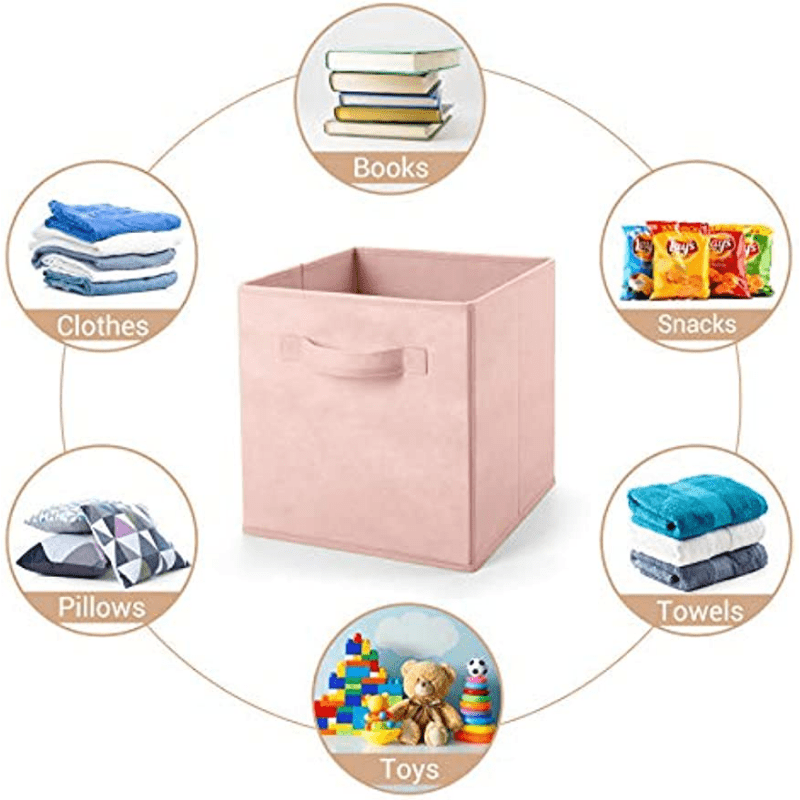 Foldable Fabric Storage Bins for Camping and Home Organization