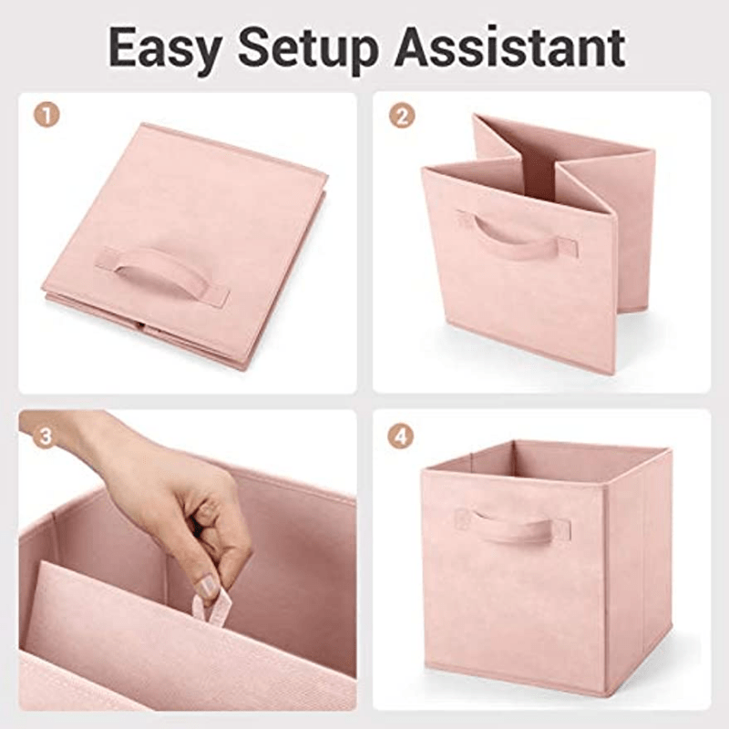 Foldable Fabric Storage Bins for Camping and Home Organization