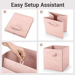 Foldable Fabric Storage Bins for Camping and Home Organization