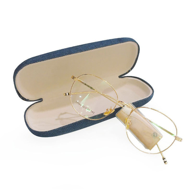 Myopia Glasses Denim Box Glasses Protective Case Glasses Storage Box