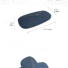 Myopia Glasses Denim Box Glasses Protective Case Glasses Storage Box