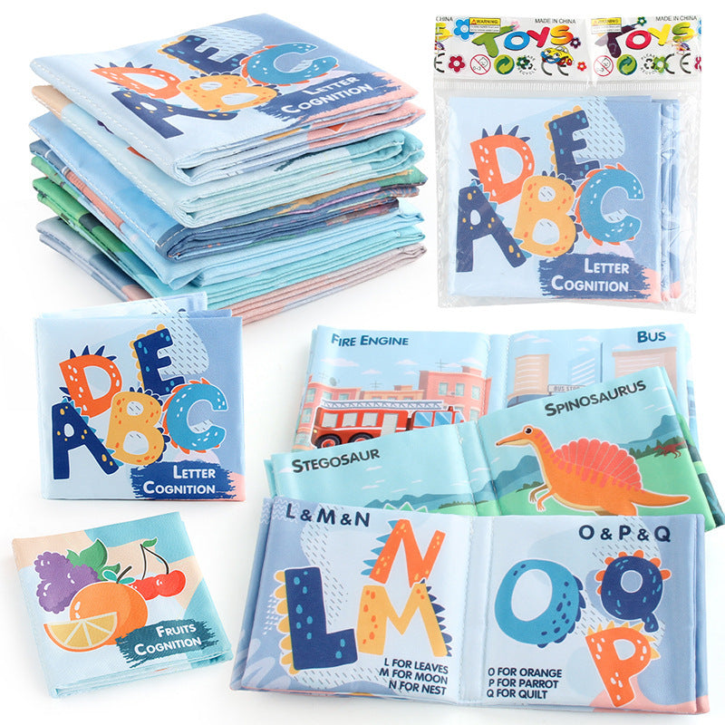 Baby 3D Letter Fruit Dinosaur Cloth Book Colorful Early Education