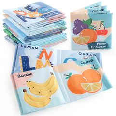 Baby 3D Letter Fruit Dinosaur Cloth Book Colorful Early Education