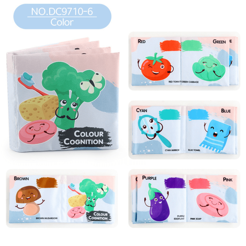 Baby 3D Letter Fruit Dinosaur Cloth Book Colorful Early Education