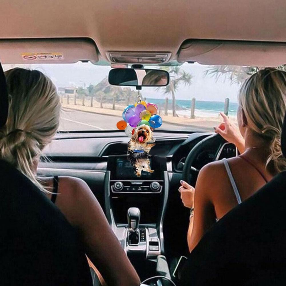Rainbow Ballon Pendant Car Rearview Mirror Hanging Ornament