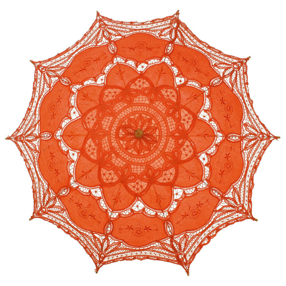 Vintage Lace Embroidery Umbrella Bride Umbrellas For Weddings