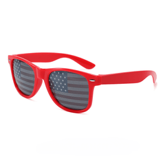 Men's Star Print Striped Sunglasses UV Protection Summer Sunglasses