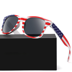 Men's Star Print Striped Sunglasses UV Protection Summer Sunglasses