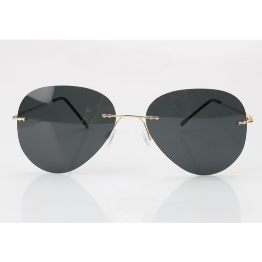 Men's Polarized Sunglasses HD Rimless Driving Fishing Goggles