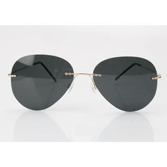 Men's Polarized Sunglasses HD Rimless Driving Fishing Goggles
