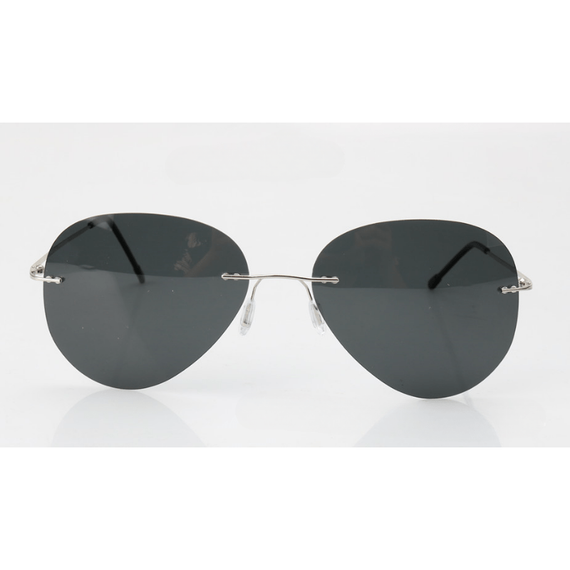 Men's Polarized Sunglasses HD Rimless Driving Fishing Goggles