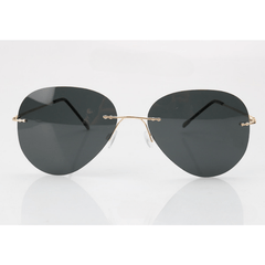 Men's Polarized Sunglasses HD Rimless Driving Fishing Goggles