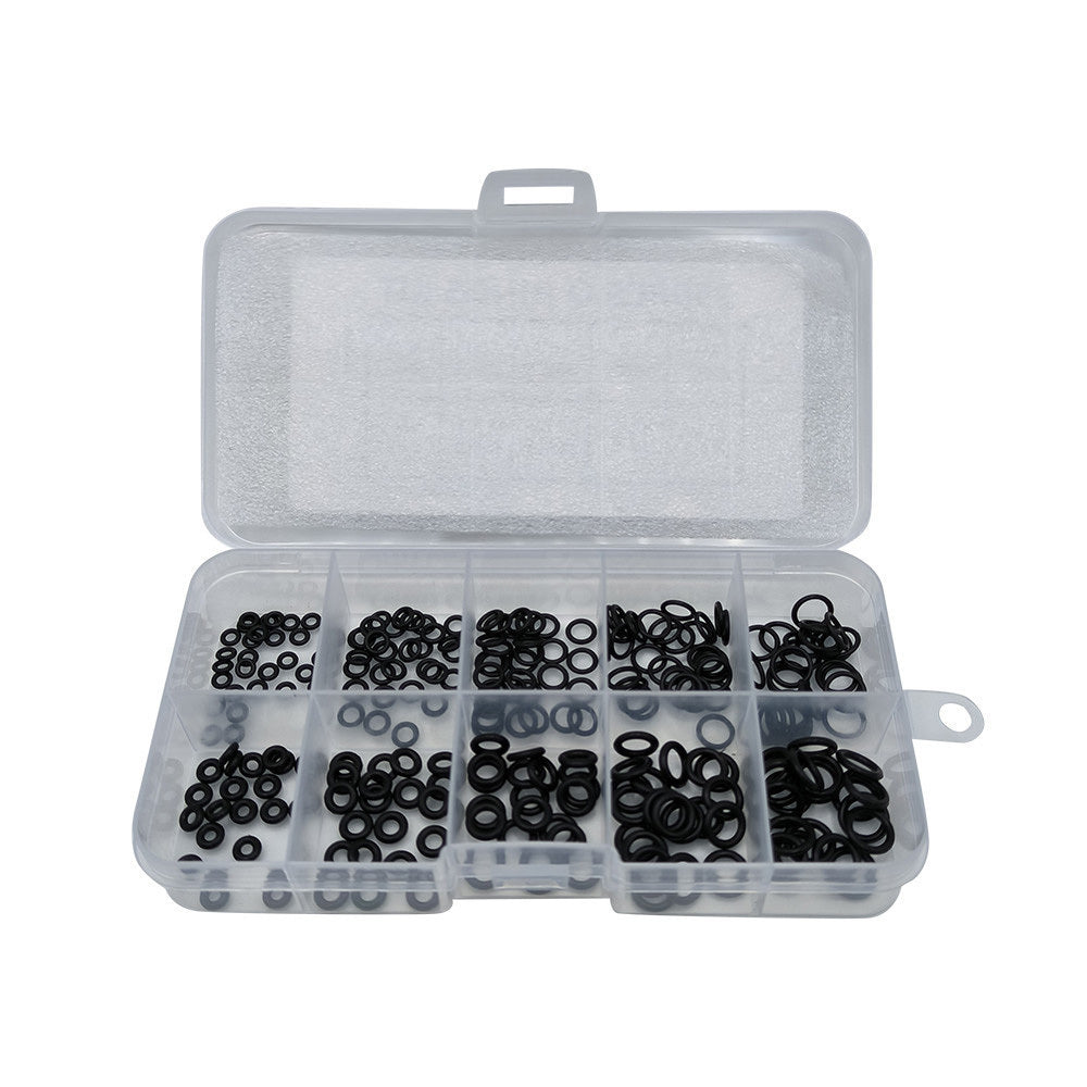 250pcs High Temp Nitrile O Ring Set 10 Grids for Sealing