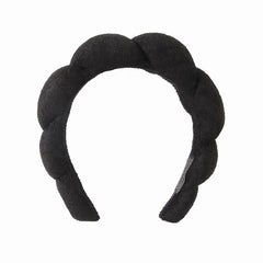 7pcs Soft Hair Accessories For Spa Puffy Headband Comfy Scrunchies Wristband