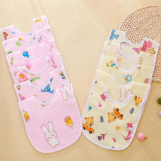 10pcs Newborn Baby Cotton Gauze Bibs Boys Girls Burp Cloths Scarf