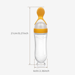 Silicone Baby Food Feeder 90ml with Spoon and Stand