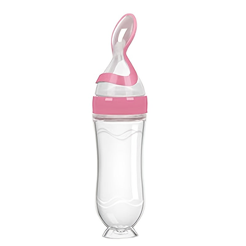 Silicone Baby Food Feeder 90ml with Spoon and Stand