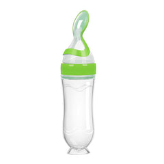 Silicone Baby Food Feeder 90ml with Spoon and Stand