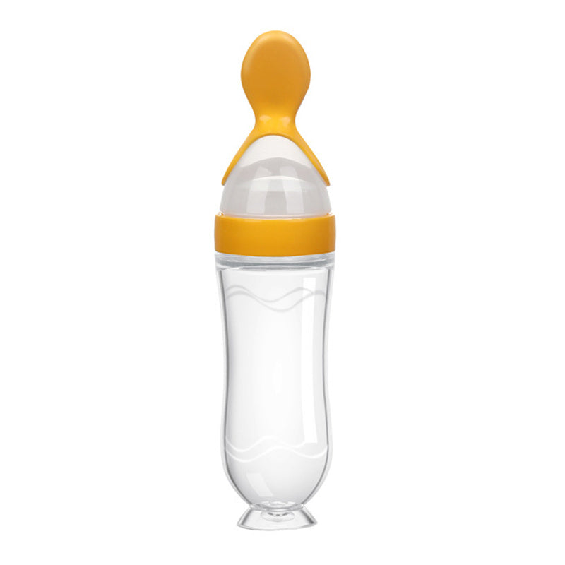 Silicone Baby Food Feeder 90ml with Spoon and Stand