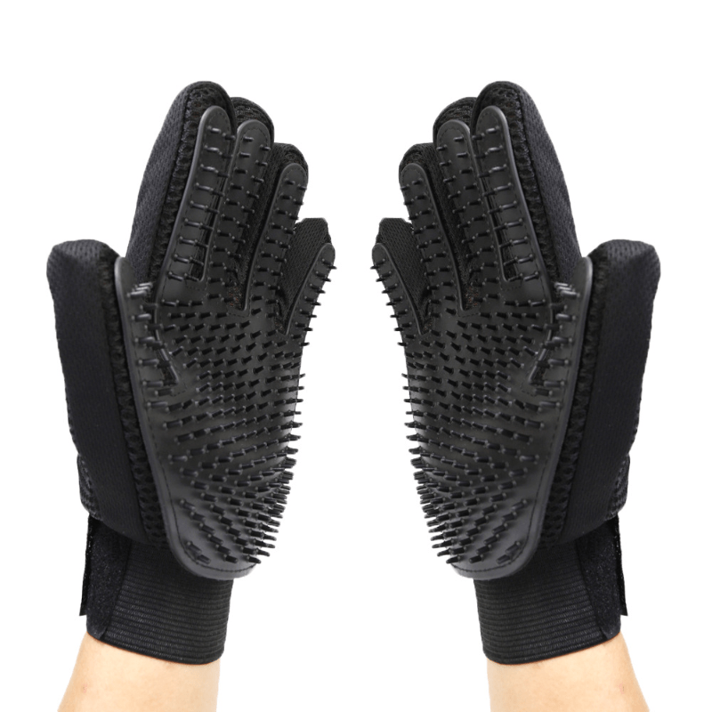 Pet Grooming Glove & Slicker Brush Set