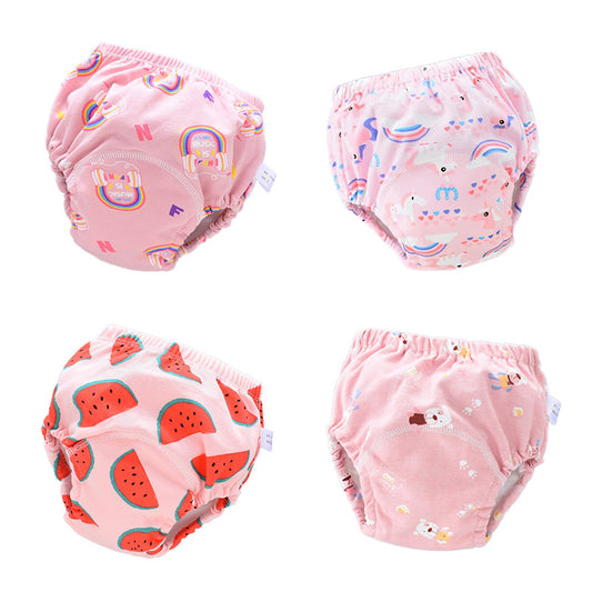 6-Layer Reusable Baby Diaper Pants - Potty Training Cloth Nap
