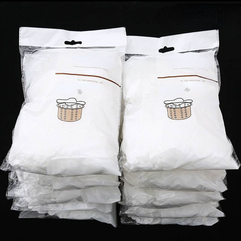 100pcs Sink Strainer Mesh Bag Disposable Kitchen Trash Filter Mesh Bag