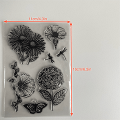 Sunflowers Clear Silicone Stamp DIY Scrapbooking Decor