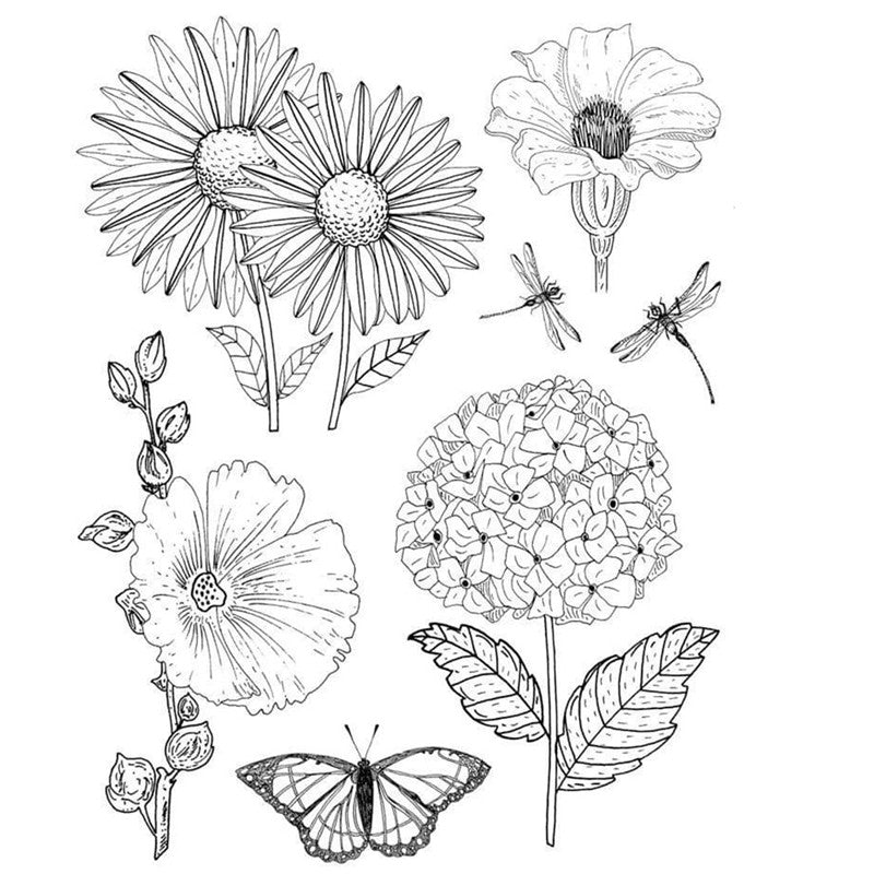 Sunflowers Clear Silicone Stamp DIY Scrapbooking Decor