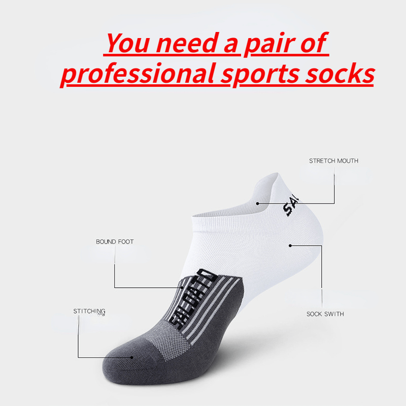 Men's Ankle Sport Socks - Sweat Absorbing & Breathable - 5 Pairs