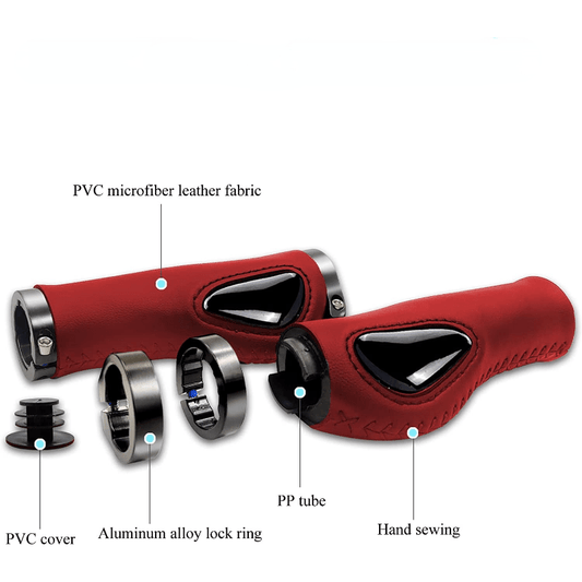 Aluminum Double Lock Bike Handlebar Grips for Mountain Biking BMX Downhill