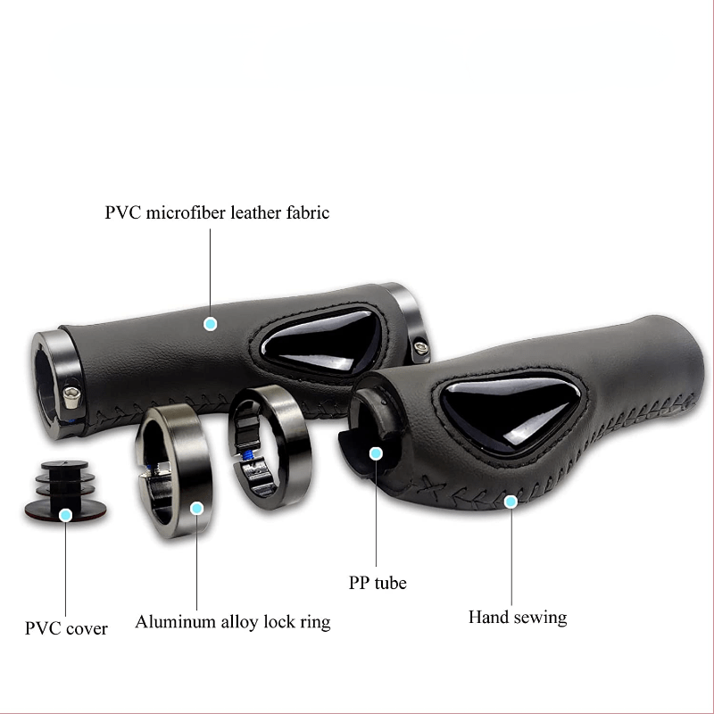 Aluminum Double Lock Bike Handlebar Grips for Mountain Biking BMX Downhill