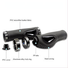 Aluminum Double Lock Bike Handlebar Grips for Mountain Biking BMX Downhill