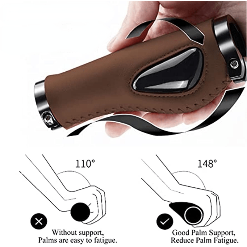 Aluminum Double Lock Bike Handlebar Grips for Mountain Biking BMX Downhill