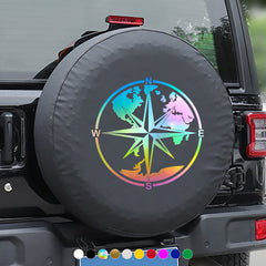 Nautical Compass Vinyl Auto Stickers - Ocean Exploration Reflective Decal