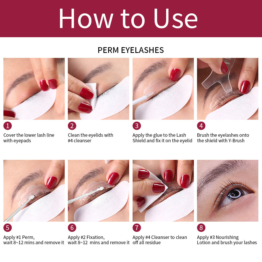 Vegan Lash Lift Perming Kit Eyelash Perm And Tint Set