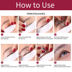 Vegan Lash Lift Perming Kit Eyelash Perm And Tint Set