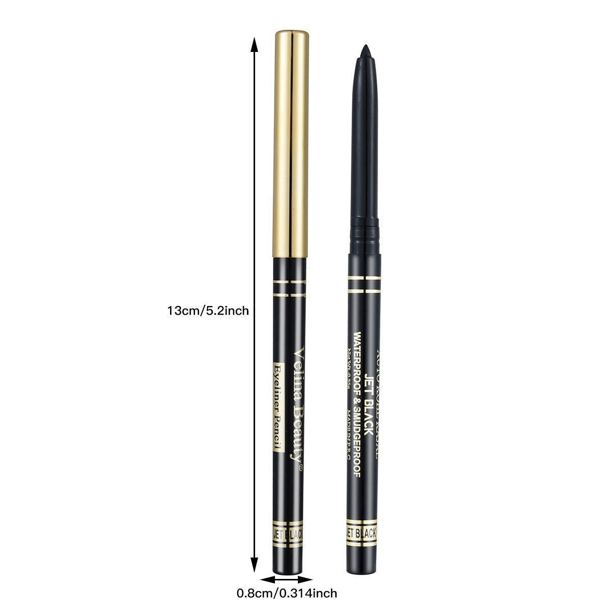 Waterproof Swivel Eyeliner Gel Pen Long Lasting Makeup