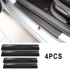 4pcs Car Door Sill Carbon Fiber Stickers - Protect Your Vehicle!