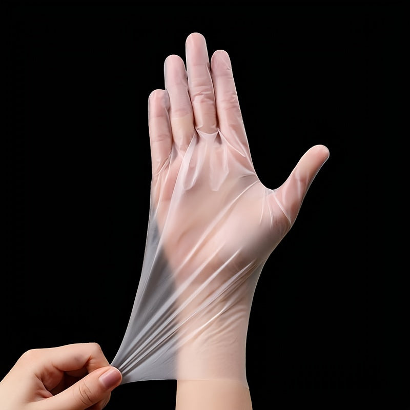 100pcs Box Disposable Gloves Powder Latex Clear Vinyl TPE Gloves