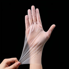 100pcs Box Disposable Gloves Powder Latex Clear Vinyl TPE Gloves