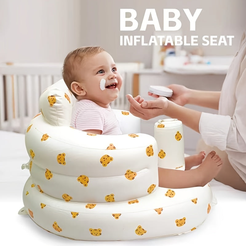 Portable Baby Sitting Bath Stool Inflatable Sofa & Foldable Chair