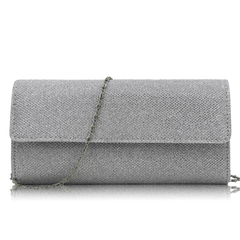 Glitter Flap Evening Bag Glossy Dinner Clutch Handbag