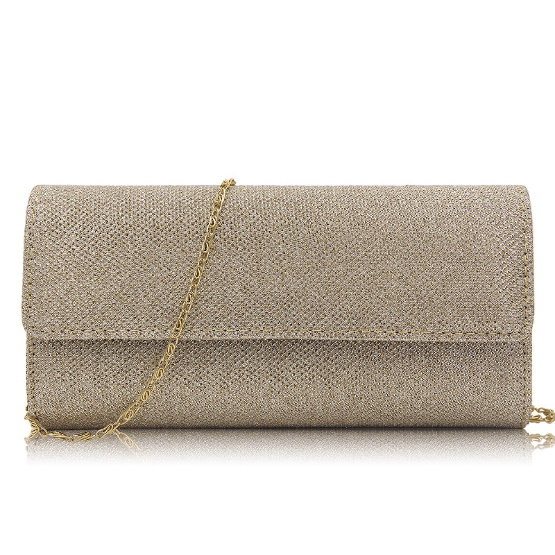 Glitter Flap Evening Bag Glossy Dinner Clutch Handbag