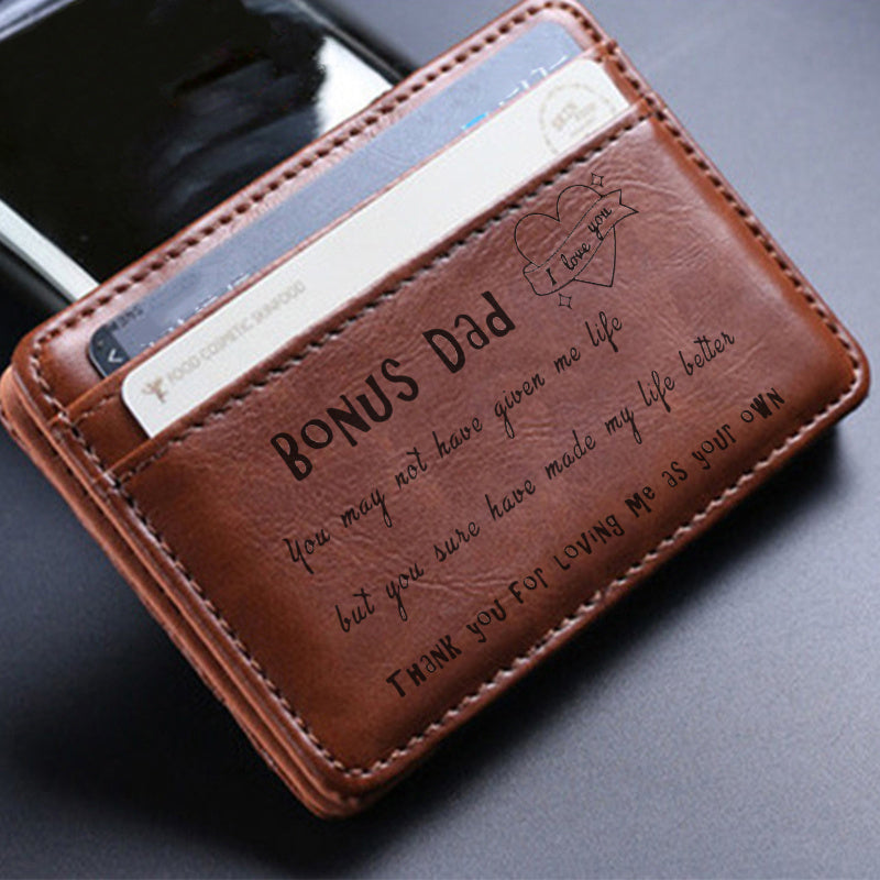 Men's Vintage Ultrathin Card Holder, Father's Gift