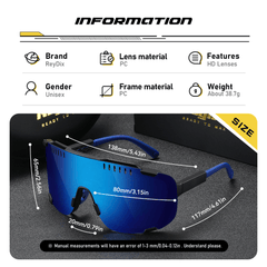 Men's Large Lenses Sunglasses UV Protection Sports Sunglasses