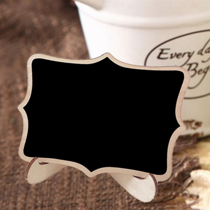 22pcs Mini Chalkboard Signs for Events Wooden Blackboard Table
