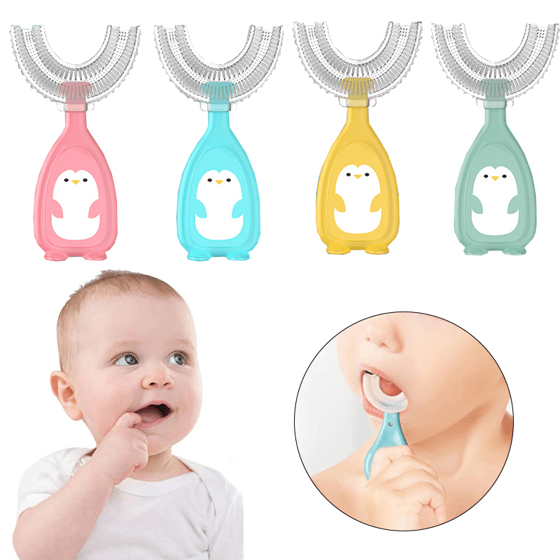 Soft Silicone U Shaped Toothbrush for Kids