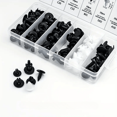 100PCS Universal Car Fastener Clips 6 Types Plastic Buckles