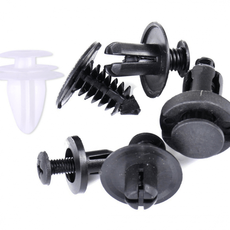 100PCS Universal Car Fastener Clips 6 Types Plastic Buckles