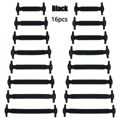 16pcs Silicone Elastic Laces for All Sneakers No Tie Needed